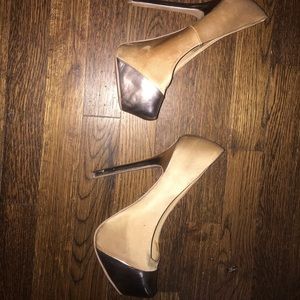 Gold heels